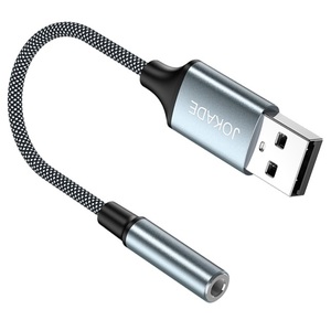 Adaptador de audio Jokade de 3.5mm a USB para auriculares y micrófono - Product Image 3