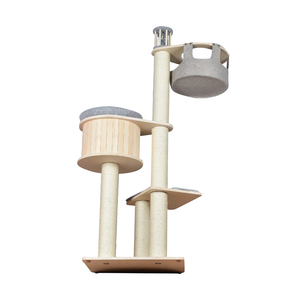 Muebles <span class=keywords><strong>para</strong></span> Gatos: Árbol <span class=keywords><strong>para</strong></span> Gatos con Casa, Condominio, Percha, Área de Juegos, <span class=keywords><strong>Gimnasio</strong></span> Giratorio Grande y Autogiratorio, Fácil de Limpiar - Product Image 4