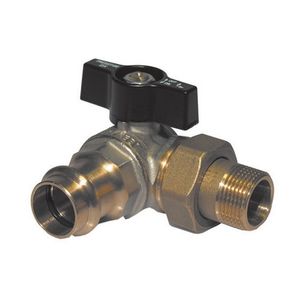 Vanne à boisseau sphérique à raccordement par compression 3/4 x 22 PN 40 pour systèmes de remplissage - Product Image 1