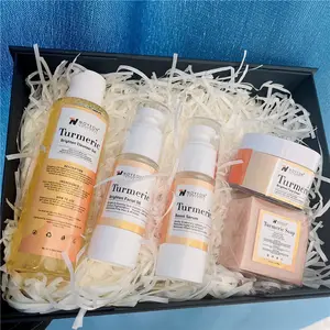 Private Label Turmeric Extract Organic Lightening Turmeric Skin Care Set Rejuvenating Set for Whitening