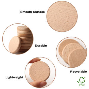 Muster-Logo Individuelle Holz-Tokens Münzen in Verschiedenen Größen Polierte Holz-Tokens für Laden-Promotion Events Souvenirs Bildung Gedächtnisspiele - Product Image 2