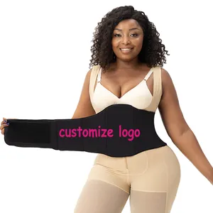 Custom Logo Lipo Foam Post Surgery Compression Stomach Belly Wrap Around Belt Abdominal Liposuction Faja Abdomen 360 Ab Board