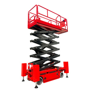 Plataforma Elevadora de Tijera Hidráulica de 12m de Altura, Operación Eléctrica, Uso en Construcción y Almacenes - Product Image 1