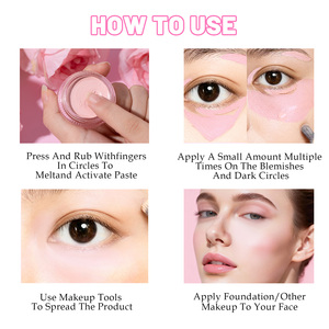 Crème anti-cernes multi-actions rose, couvrance totale, éclaircissante, minimise les pores, formule hydratante longue durée, légère, non grasse - Product Image 3