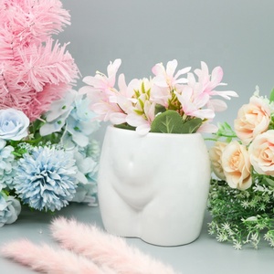 Macetero con forma <span class=keywords><strong>de</strong></span> culo para mujer, jarrón con forma <span class=keywords><strong>de</strong></span> flor, tapón <span class=keywords><strong>de</strong></span> drenaje, escultura atrevida, maceta Bohemia moderna única para decoración del hogar - Product Image 3