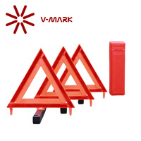 Triangle d'avertissement d'urgence DOT Triangle d'avertissement réfléchissant de sécurité