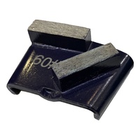 Plaque de meulage trapézoïdale en diamant JDK JDK-CO, haute dureté, OEM pour le polissage du béton et du granit, diamètre 75 mm, grain 6-400