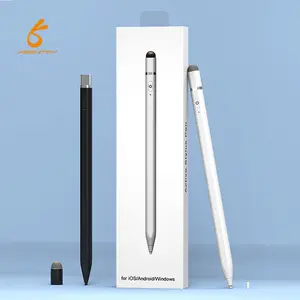 2-in-1 Universal Aluminum Stylus with Tilt Sensor and Anti-Mistouch Function Custom Logo C-Charging Port Pen for ipad iphone