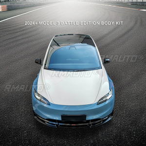สปอยเลอร์กันชนหน้ารถยนต์ ชิ้นส่วนตกแต่งสำหรับ Tesla Model 3 2024+ ฝาครอบป้องกันกันชน ชิ้นส่วนตกแต่ง - Product Image 5