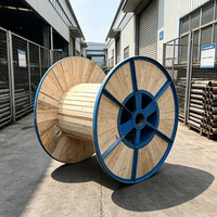 Bobinas de Acero y Madera Reforzadas WDT-1000 para Embalaje de Palets, Estándar de Exportación, Gran Capacidad, para Telecomunicaciones