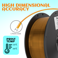 Filament d'impression 3D LZK PETG 1,75 mm 240C, vente chaude, matériau pour imprimante 3D FDM, rouleau de 1 kg, CN GUA