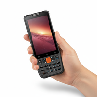 Terminal Genggam Tangguh Baru 2026 PDA Android 13 Pemindai Barcode 2D Keyboard 4GB+64GB 4-inci Gudang RFID Logistik Data