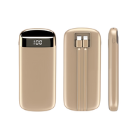 Batterie externe numérique portable ultra-mince 22,5 W à charge rapide 10000 mAh avec câbles intégrés