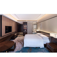 Moderne Hotelprojekt-Möbel: Kingsize-Bett aus Holz für Schlafzimmer, Wohnzimmer und Home-Office – Ideal für Apartments