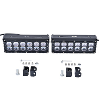 Phare LED étanche pour voiture, 12 lentilles, éclairage multi-modes, faisceau clair, lumière de travail tout-terrain 120W pour scooter, route, voyage de nuit