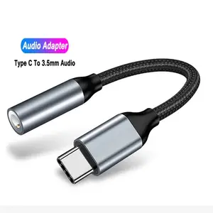 Metall gehäuse USB C bis 3,5mm Aux Adapter Typ C bis 3,5mm Buchse Audio Kopfhörer Kabel konverter für Samsung Galaxy S23 S22 S21 S20