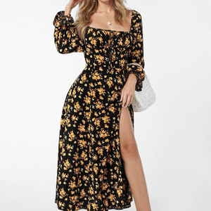 Vestido de satén retro elegante <span class=keywords><strong>para</strong></span> mujer europea americana con <span class=keywords><strong>tirantes</strong></span> finos hasta el suelo teñido liso <span class=keywords><strong>para</strong></span> <span class=keywords><strong>Amazon</strong></span> - Product Image 2