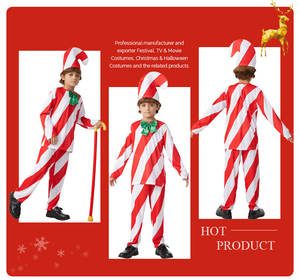 Kostum Permen Tongkat Natal Santa Claus untuk Pesta Karnaval, Halloween, Natal, dan Cosplay, Kualitas Grosir - Product Image 5