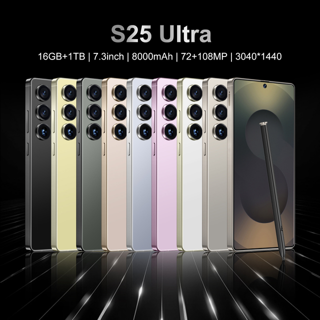 Original S25 Ultra 5G Smartphones 16GB+1TB Dual SIM 5G Mobile Phone 108MP Rear Camera Spanish Operating Language CDMA LTE
