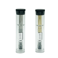 Seringue Luer Lock de 1 ml avec tube d'emballage transparent, dispositif de dosage à poussée fluide pour l'huile