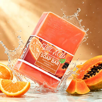 Savon Artisanal Éclaircissant et Hydratant au Glutathion et à l'Acide Kojique, au Citron et à la Carotte, Nettoyant en Profondeur - Prix de Gros