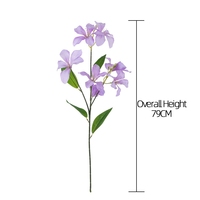 CL33001 Arrangement floral artificiel Orchidée romantique Flamme Lys Activités de fête Festival Anniversaire Décorations de fête de mariage