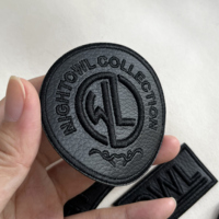 Écusson en Cuir Personnalisé Brodé Gonflé 3D Thermocollant pour Chapeaux, Sans Minimum de Commande