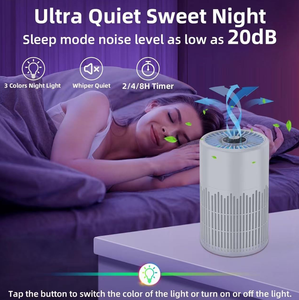 流行的 HEPA13 空气净化器 遥控空气碳过滤器 低噪音 欧盟插头 50 CADR 过滤器 - Product Image 1