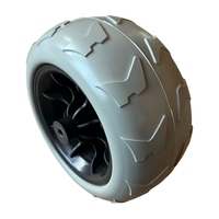Roue en PU avec jante en plastique, roues de plage, roues ballon, roues en PU de 9/12/16 pouces pour chariot de plage