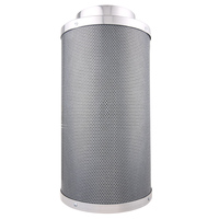 Filter Karbon Aktif 4 inci/100mm - 300mm, Penyerap Bau, Filter Karbon dengan Kedalaman Tempat Karbon 1,5 inci untuk Tenda Tanam