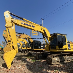 Excavatrice sur chenilles Komatsu PC220 d'occasion, d'origine usine, pour travaux de construction, à vendre - Product Image 1