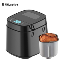 HONEYICE Máquina para Hacer Pan Eléctrica con Voltaje Global 100-240V, Adaptación Automática, Compacta, Motor de CC de 700W, Capacidad de 2.5LB, Báscula de Precisión Integrada