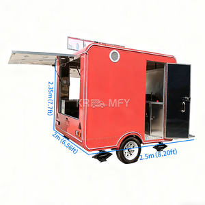 Kiosque à glace mobile de conception 2025, boutique extérieure à vendre, cuisine mobile, traiteur de pizzas, remorque alimentaire - Product Image 3