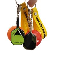 Sac de pickleball de luxe pour raquette, porte-clés 3D personnalisable DIY en mousse EVA, design professionnel et créatif