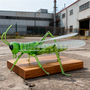 Mô hình châu chấu thép chân thực, mô phỏng động vật, trang trí côn trùng sống động như thật, dùng trong nhà/ngoài trời, bảo tàng khoa học, nhà chơi giáo dục - Product Image 3