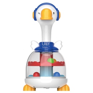 아기 프레스 장난감 백조 스핀 점프 공 스윙 음악 아기 교육 Toy1-2 세 - Product Image 3