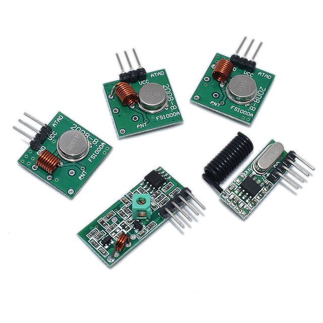RF wireless receiver transmitter module board super regeneration 433MHZ DC5V (ASK /OOK) 1