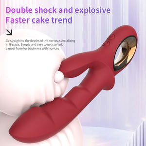 Vibrateur Lapin en Silicone Lanzhe en Gros, Jouet Sexuel Adulte, Rechargeable par USB, Étanche, en Latex, 12 Fréquences, Baguette de Massage Point G - Product Image 4