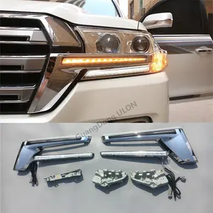 Feu de course anti-brouillard à LED DRL de haute qualité, pour Toyota Land Cruiser 2016 — 2021,LC200, 2 pièces, en Stock