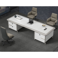 Bureau professionnel demi-rond de style européen, meuble de bureau MDF 100%