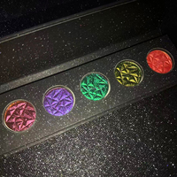 Nouveau bricolage Palette 5 couleurs Pan luxe noir paquet mat miroitant néon paillettes diamant Texture soyeuse haute Pigment fard à paupières Pan