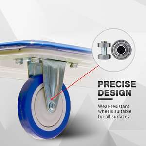 Carrello Elettrico a 4 Ruote per Carichi Pesanti, Piattaforma di <span class=keywords><strong>Trasporto</strong></span> <span class=keywords><strong>Elettrica</strong></span> per Merci - Product Image 3