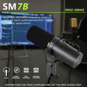 <span class=keywords><strong>SM7B</strong></span> Respuesta de frecuencia seleccionable Grabación Podcasting <span class=keywords><strong>Micrófono</strong></span> de estudio cardioide <span class=keywords><strong>Micrófono</strong></span> vocal dinámico - Product Image 4