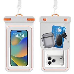 Étui de téléphone universel étanche IPX8, pochette étanche sous-marine à double étanchéité en TPU écologique avec cordon <span class=keywords><strong>pour</strong></span> la natation et la plongée - Product Image 1