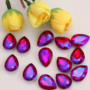 מפעל oleeya ייצור 13*18 מ מ "מ גביש זכוכית רופפת נקודה בחזרה אבני חן המשמש שמלה - Product Image 4