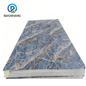 Panneaux muraux SPC faciles à installer <span class=keywords><strong>Dalle</strong></span> de marbre UV imperméable de 4*8 pieds pour l'intérieur et la salle de bain - Product Image 1