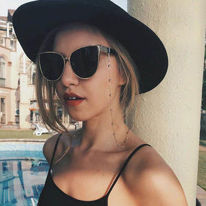 <span class=keywords><strong>Cadena</strong></span> de Gafas con Cuentas de Moda para Mujer, Cuentas de Flores de Margarita de Verano, Correa para Colgar la Mascarilla, Collar Hecho a Mano, Cordón para Gafas de Sol - Product Image 2