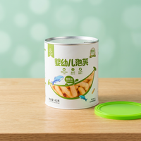 Emballage en tube de papier personnalisé, hermétique, de qualité alimentaire et écologique pour les puffs pour bébés, les collations pour nourrissons, les collations pour tout-petits et les aliments pour bébés