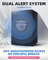 Caja Fuerte Biométrica con Huella Dactilar, Caja Fuerte Grande para Dinero, Caja Fuerte Digital con Panel Táctil para Efectivo, Documentos, Hogar y Oficina
