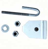 Plaque de fixation de type QJ avec crochet pour câble à fibres optiques ADSS, résistante à l'usure, pour suspension décalée, matériel de support de charge